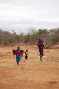 Water well drilling in Maasai village in rural Namanga, Kenya - photography by Jenny SW Lee