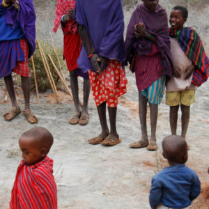Water well drilling in Maasai village in rural Namanga, Kenya - photography by Jenny SW Lee