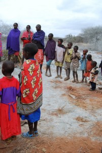 Water well drilling in Maasai village in rural Namanga, Kenya - photography by Jenny SW Lee