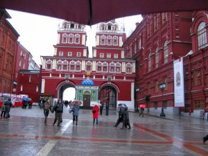 Iberian Gate and blue Chapel, Moscow Russia - photography by Jenny SW Lee