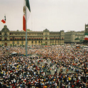 Campesino protest on July 8, 2007 at the Zocalo
