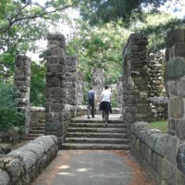 Schoolmaster Hill Ruins, home of Ralph Waldo Emerson, Franklin Park, MA