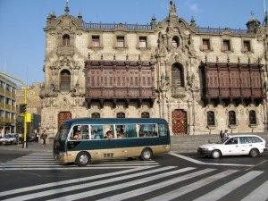 Archbishop's Palace of Lima at Plaza Mayor, Peru - photography by Jenny SW Lee