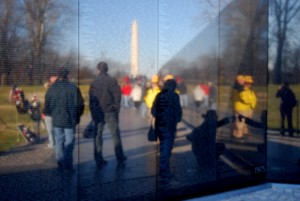 Vietnam Veterans Memorial in Washington DC - photography by Jenny SW Lee