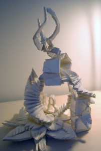 A church of the imagination. Created with styrofoam by Jenny S.W. Lee; circa 1994-1995