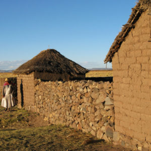 Visiting a farm and a farmer's home. Puno, Peru