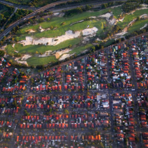 A view from above of Australia