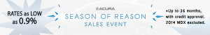 Website banner for Prime Acura--dealership