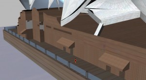 Sydney Opera House model rendering by Jenny S.W. Lee using Rhino software