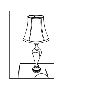 Freehand drawing of desk lamp with AutoCAD