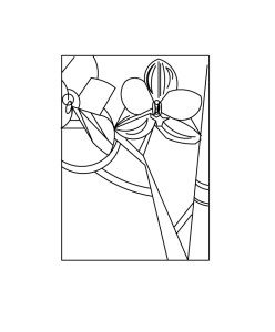 Flowers drawn by freehand with AutoCAD
