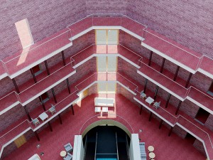 Model rendering of The Liberty Hotel in Boston using Revit Architecture software; model and rendering by Jenny S.W. Lee