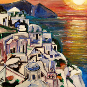 Santorini - acrylic (Not Available)