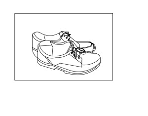 Shoes drawn with AutoCAD