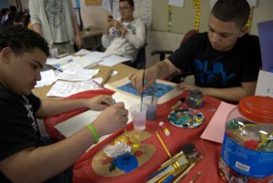 Afterschool art enrichment program at Salem Cyberspace