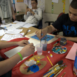 Afterschool art enrichment program at Salem Cyberspace