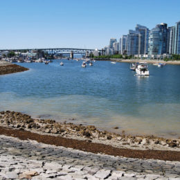 Along the Seawall in Stanley Park.