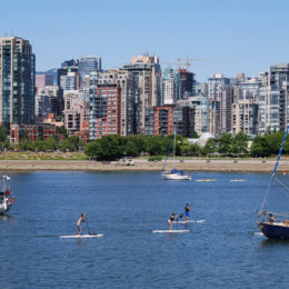 Along the Seawall in Stanley Park.