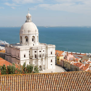 Church of Santa Engrácia taken from the Monastery of São Vicente de Fora (Sao Vicente de Fora), Alfama