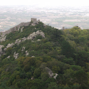 View of Castle of the Moors from Pena National Palace