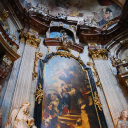 St. Nicholas Church on Lesser Town. Baroque construction. Prague, Czech Republic - photography by Jenny SW Lee