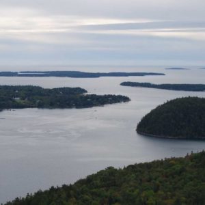 Somes Sound entrance view from Acadia Mountain