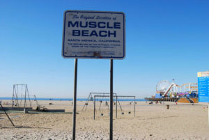 Muscle Beach in Santa Monica Pier - photography by Jenny SW Lee