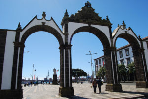Ponta Delgada City Gates in Sao Miguel, Azores Portugal - photography by Jenny SW Lee