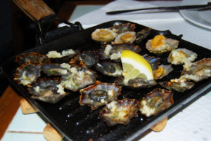Limpets in Tasca restaurant. Ponta Delgada, Sao Miguel Azores Portugal - photography by Jenny SW Lee