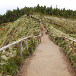 Boca do Inferno, Sete Cidades lagoon. Rasa and Santiago lagoons could be viewed from this overlook point too.