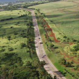 View from the helicopter.