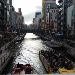 Sunset in Dotonbori