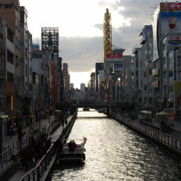 Sunset in Dotonbori