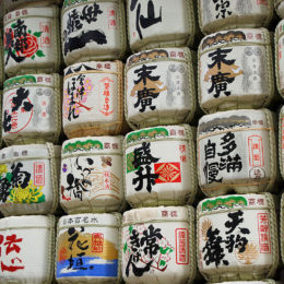 Sake barrels