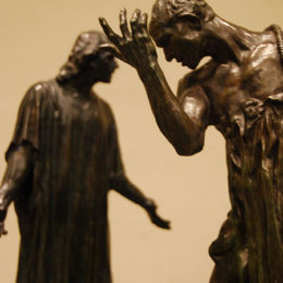 Five reductions from "The Burghers of Calais". Sculpture by Auguste Rodin