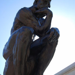 "The Thinker" sculpture by Auguste Rodin