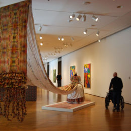 Jono Vaughan's artwork, which addressed the "violence against transgender people in the United States..."