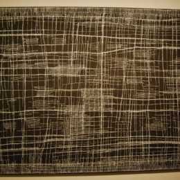 Mina Mina (Black and White) by Dorothy Napangardi
"dried up salt lake from the air..."
