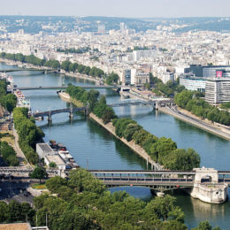 View from the top of the Eiffel Tower