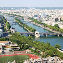 View from the top of the Eiffel Tower