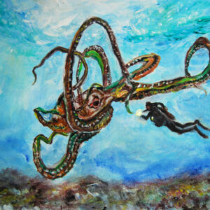 "Who's the alien?" | acrylic