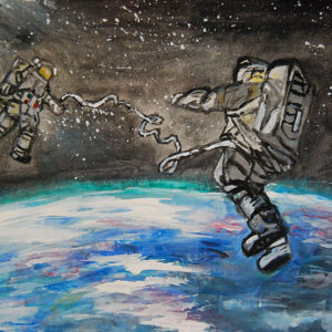 "Living Outside the Box" | acrylic