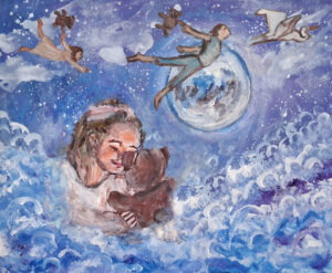 Above the Clouds | acrylic painting by Jenny S.W. Lee